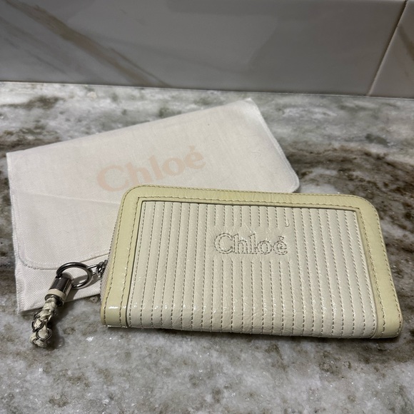 Chloe Cream Wallet - Picture 1 of 8
